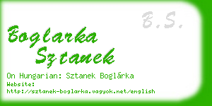 boglarka sztanek business card